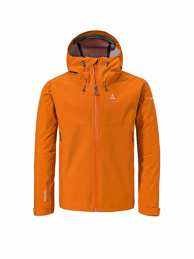 SCHÖFFEL | Veste de randonnée homme Cascata 3L à capuche | Orange