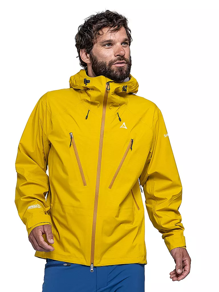 SCHÖFFEL | Veste de randonnée homme Style Blaueis 3L à capuche | Or