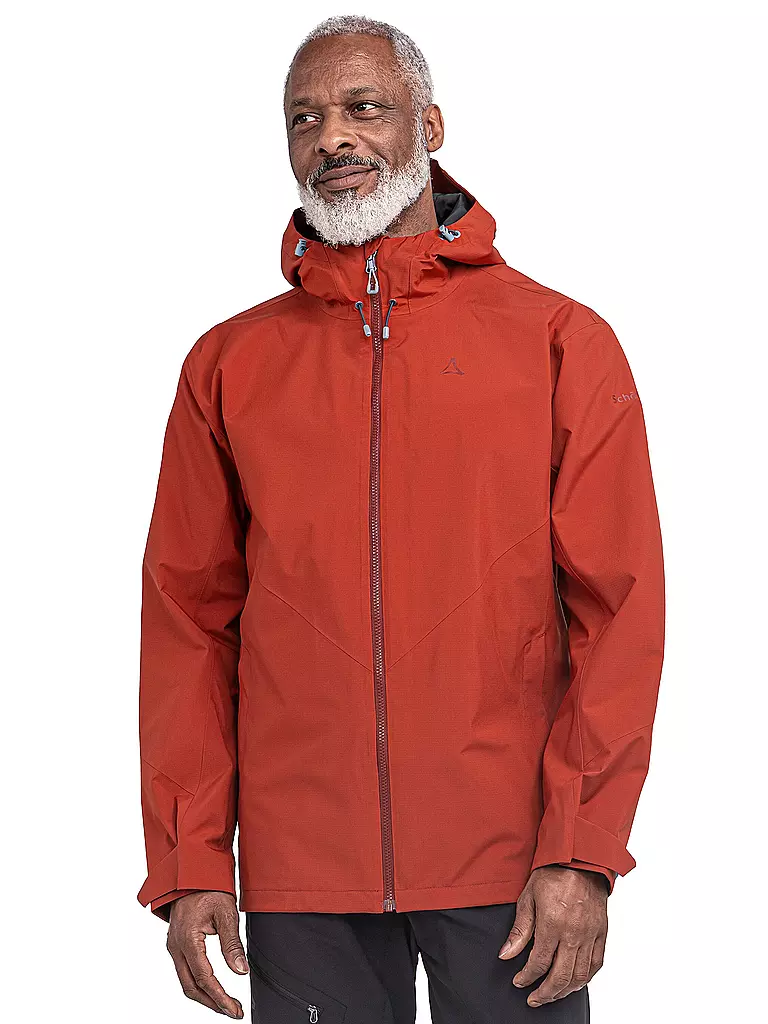 SCHÖFFEL | Veste de randonnée homme Yew 2L ZipIn à capuche | Rouge