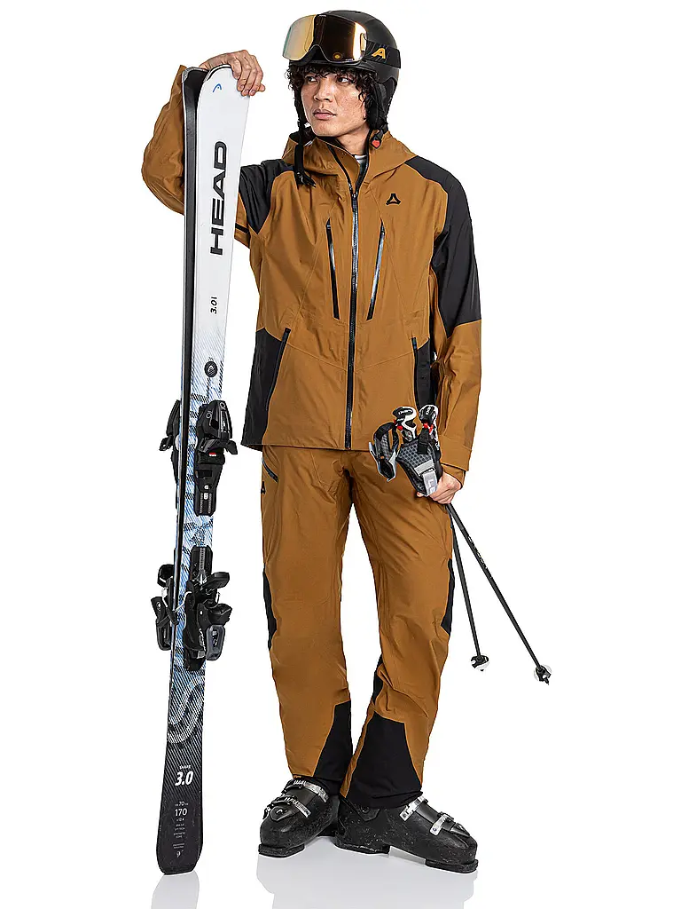 SCHÖFFEL | Veste de ski shell Lufeld pour homme | Moutarde