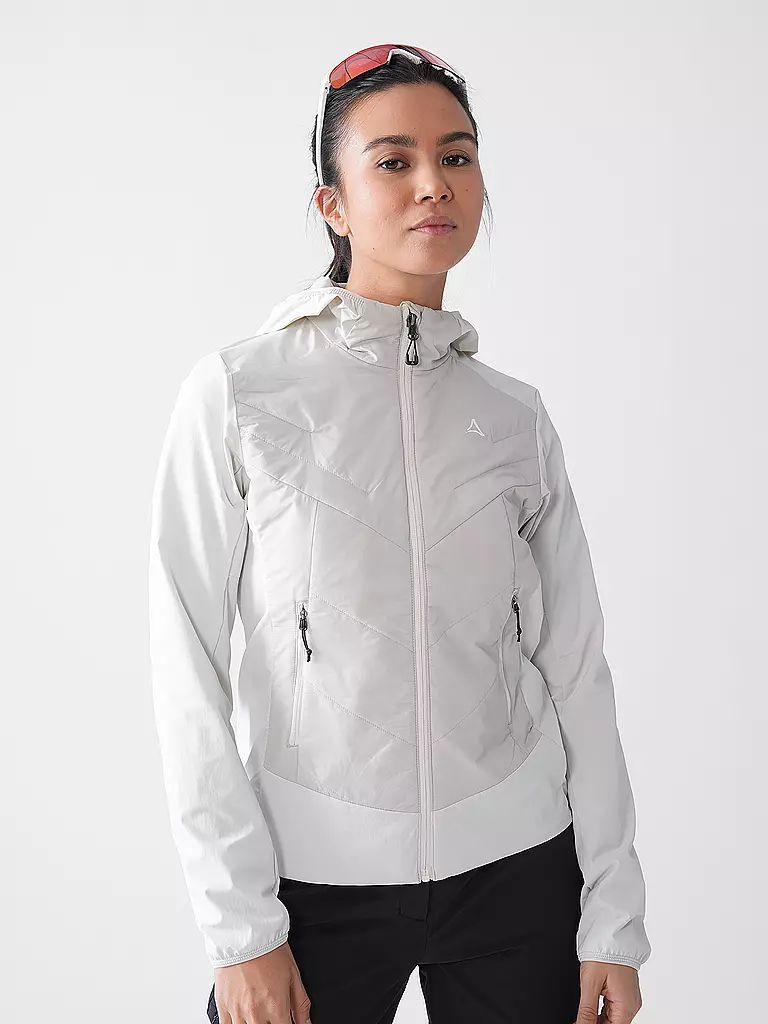 SCHÖFFEL | Veste hybride femme Style Blaueis à capuche | Crème
