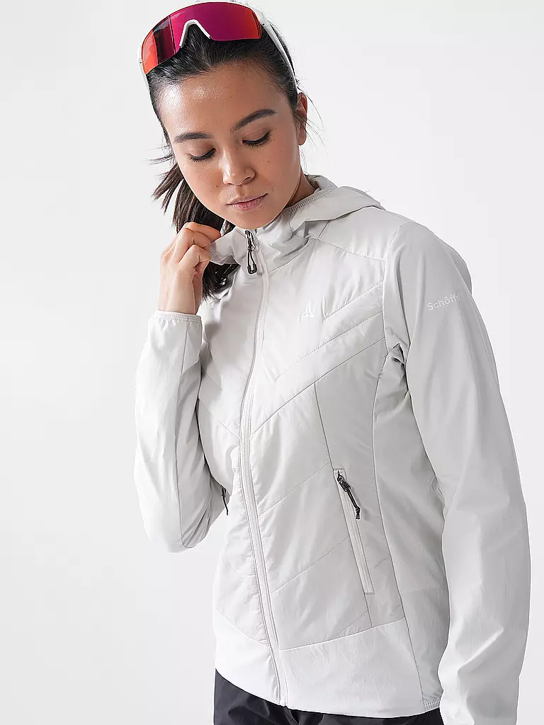SCHÖFFEL | Veste hybride femme Style Blaueis à capuche | Crème