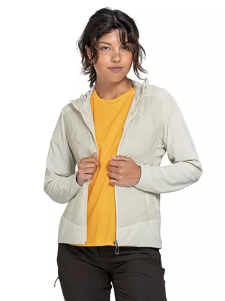 SCHÖFFEL | Veste hybride femme Style Blaueis à capuche | Crème