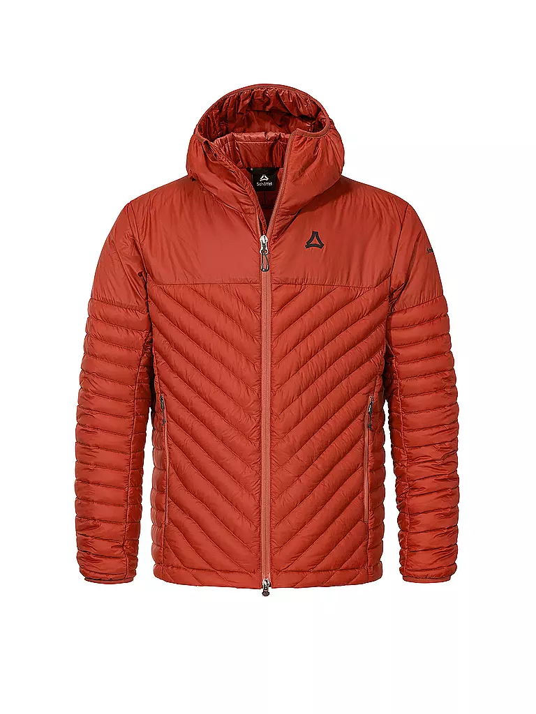 SCHÖFFEL | Veste isolante à capuche en duvet Cascata pour homme | Rouge