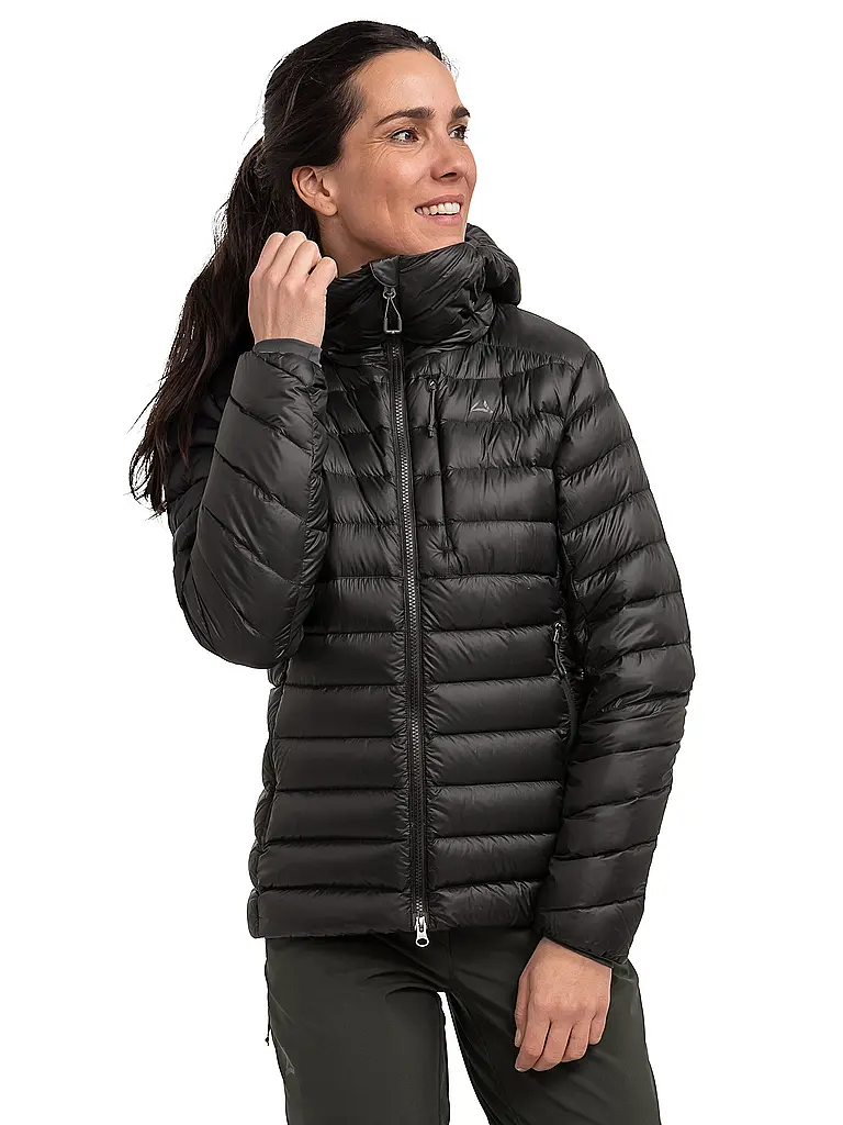 SCHÖFFEL | Veste isolante à capuche en duvet Silvretta pour femmes | Noir