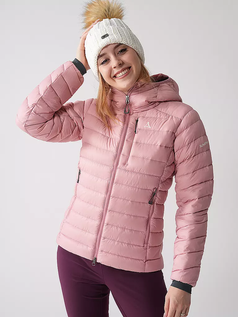 SCHÖFFEL | Veste isolante à capuche en duvet Silvretta pour femmes | Rose