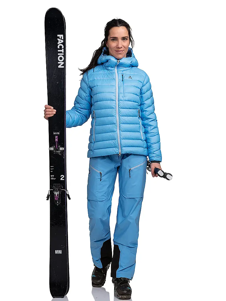 SCHÖFFEL | Veste isolante pour femme Silvretta Down à capuche | Bleu clair