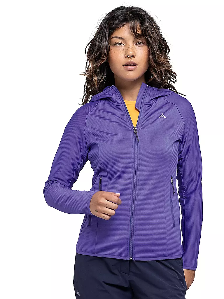 SCHÖFFEL | Veste polaire à capuche Cascata pour femmes | Lilas