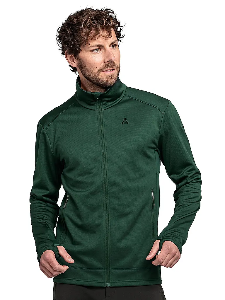SCHÖFFEL | Veste polaire homme Milagle à capuche | Vert foncé