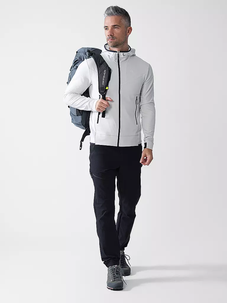 SCHÖFFEL | Veste polaire pour homme Style Blaueis à capuche | Blanc