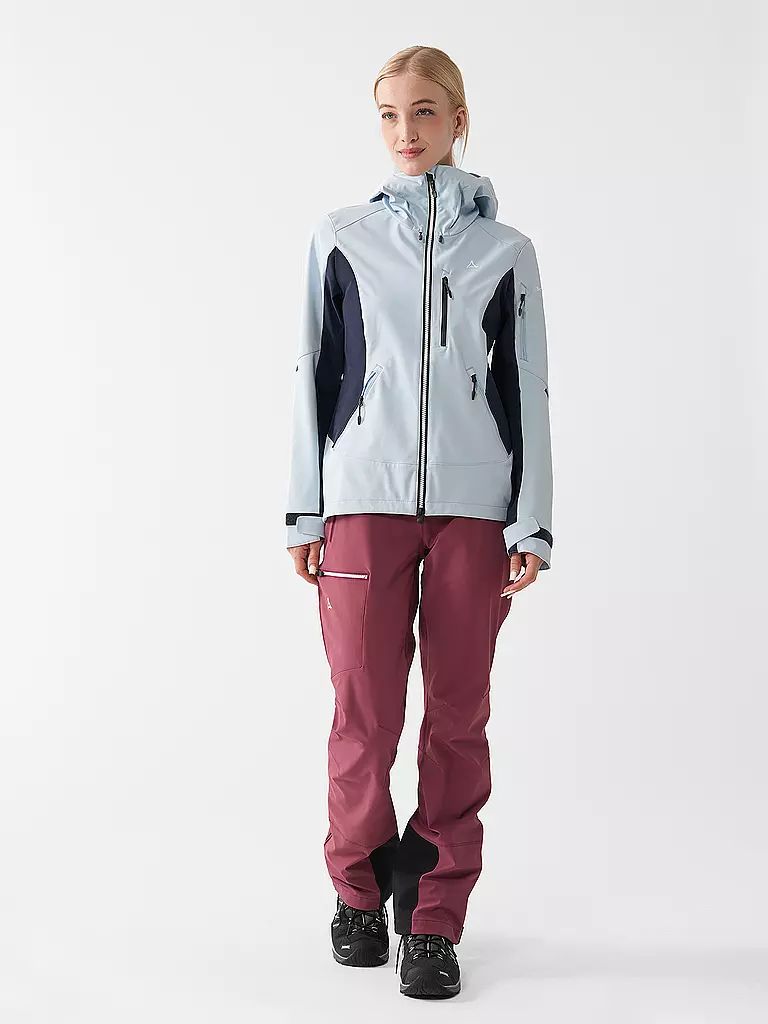 SCHÖFFEL | Veste softshell de randonnée pour femmes Matrei L | Bleu clair