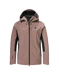 SCHÖFFEL | Veste softshell de randonnée pour femmes Milagle à capuche | Marron clair