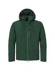 SCHÖFFEL | Veste softshell de randonnée pour homme Milagle à capuche | Vert foncé