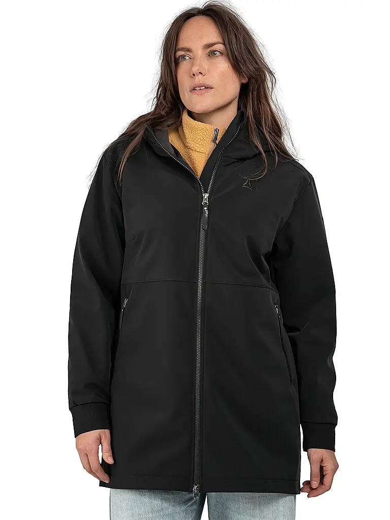 SCHÖFFEL | Veste Softshell Femme Style Suavio à Capuche | Noir