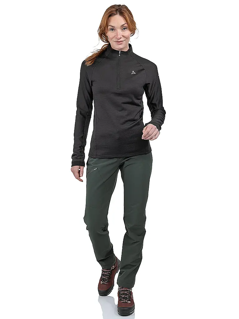 SCHÖFFEL | Zipshirt fonctionnel Cascata pour femmes | Noir