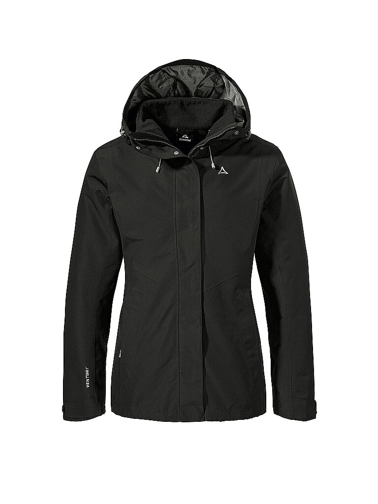 Veste de randonnées Okere 2L 3en1 à capuche noir 34