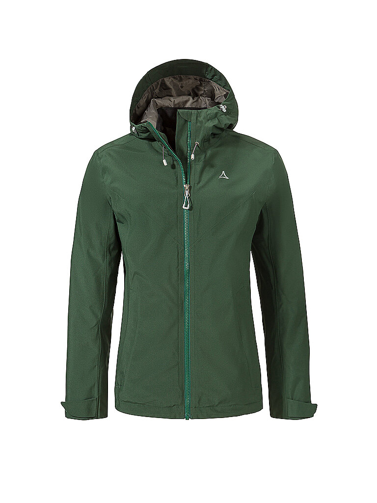 Veste de randonnée Yew 2L ZipIn à capuche vert foncé 48