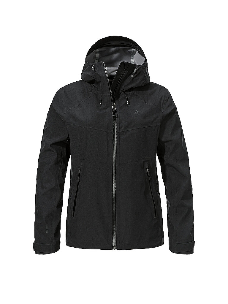 Veste de randonnée Cascata 3L à capuche noir 46