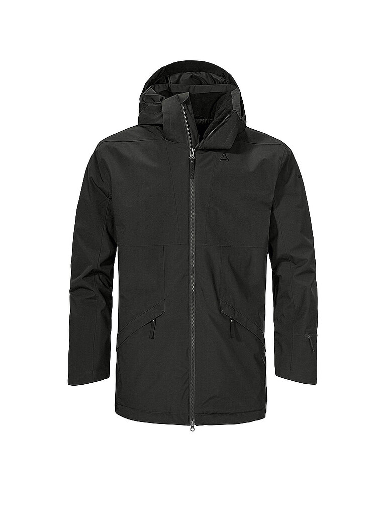 Parka d'hiver Malkay à capuche noir 58
