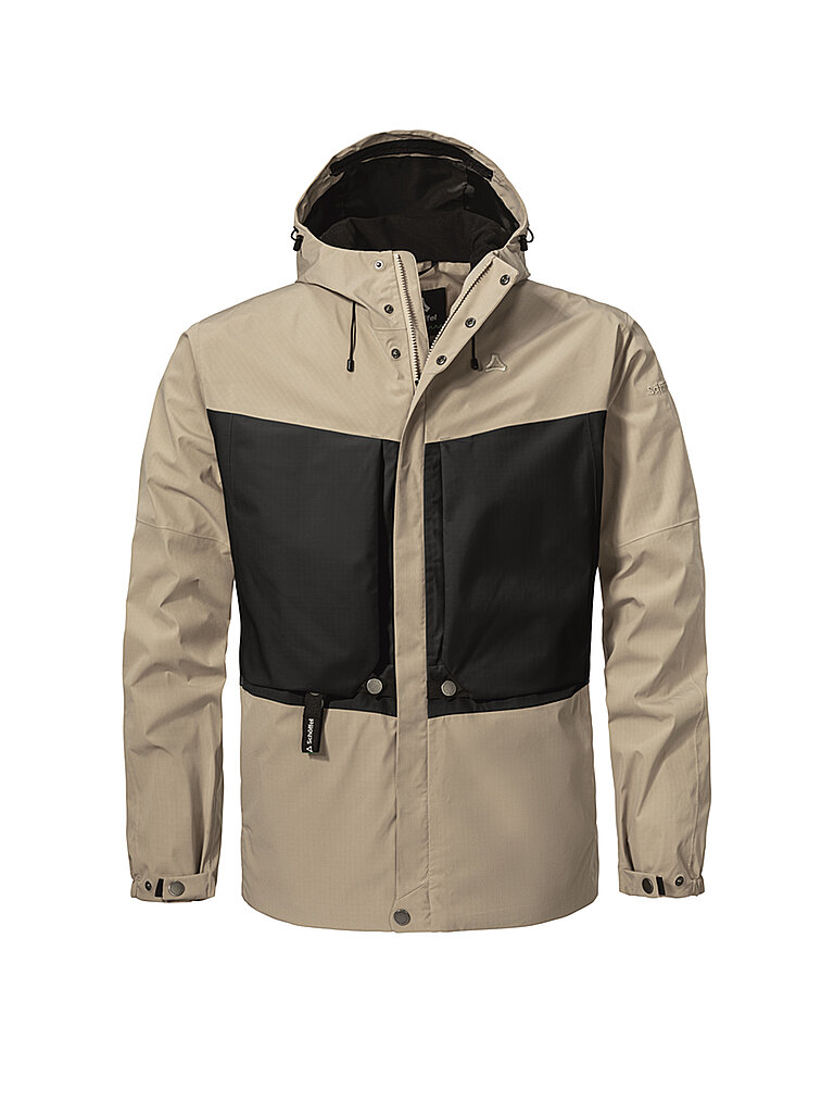 Veste de randonnée Style Maghera 2L à capuche beige 54