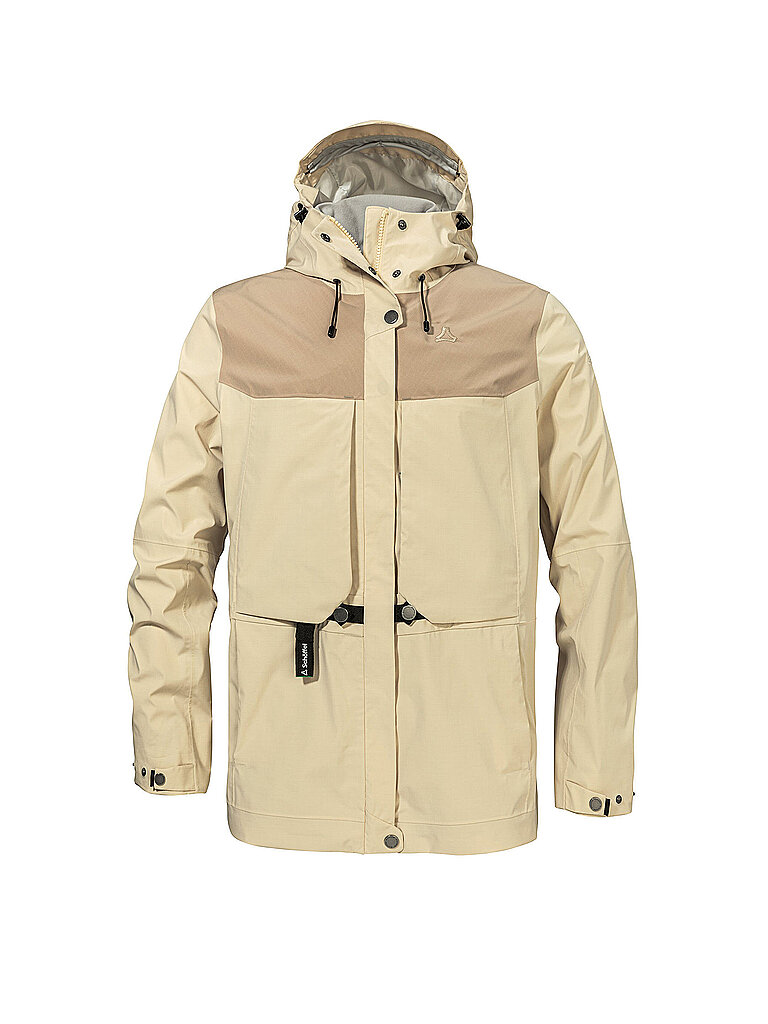 Veste de randonnées Style Maghera 2L à capuche beige 42