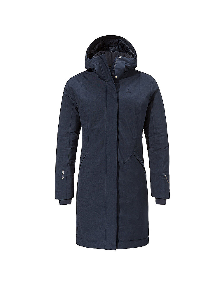 Manteau d'hiver Style Gregale à capuche bleu marine 42