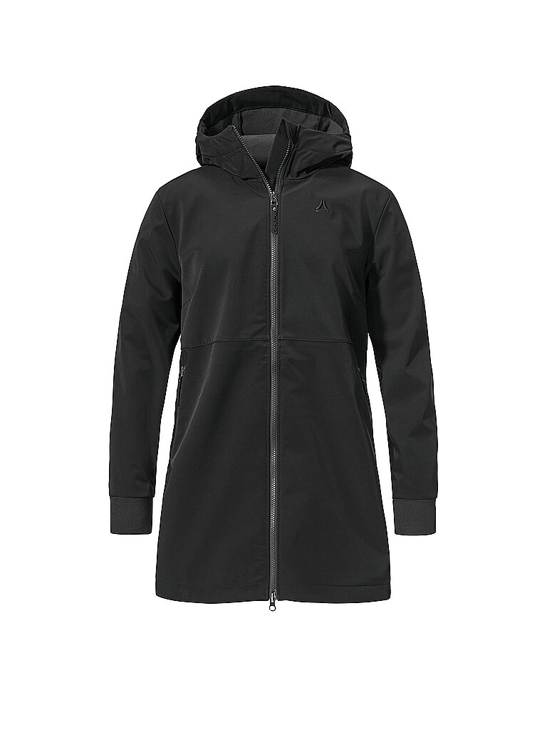 Veste Softshell Style Suavio à Capuche noir 40