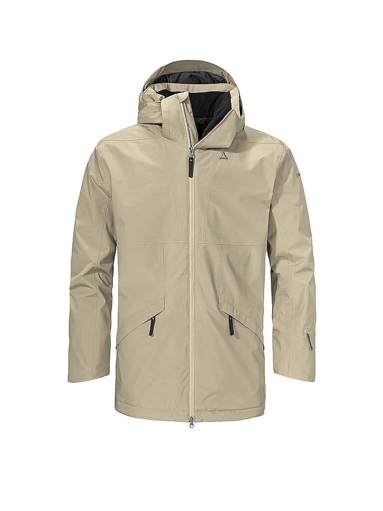 Parka d'hiver Malkay à capuche camel 54