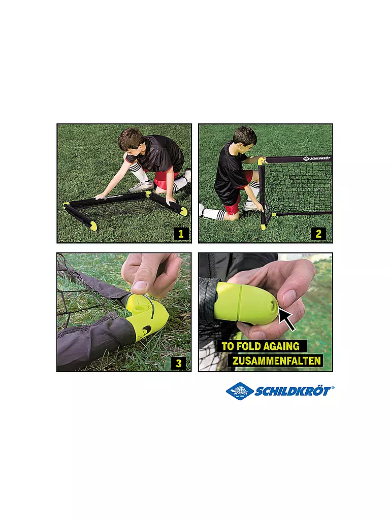SCHILDKRÖT | But de football pliable | Noir