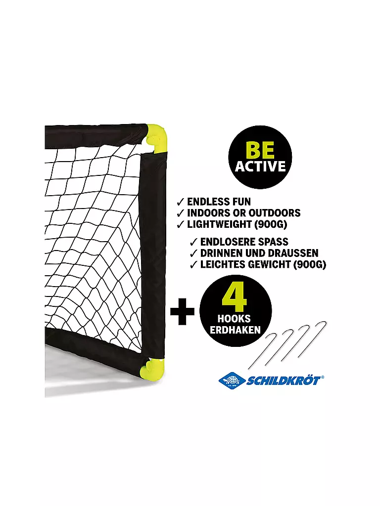 SCHILDKRÖT | But de football pliable | Noir