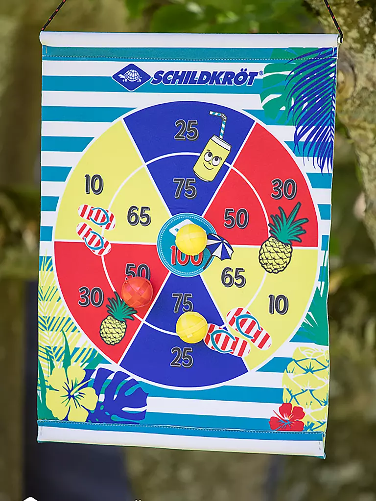 SCHILDKRÖT | Jeu de fléchettes enroulable avec 2x3 balles |