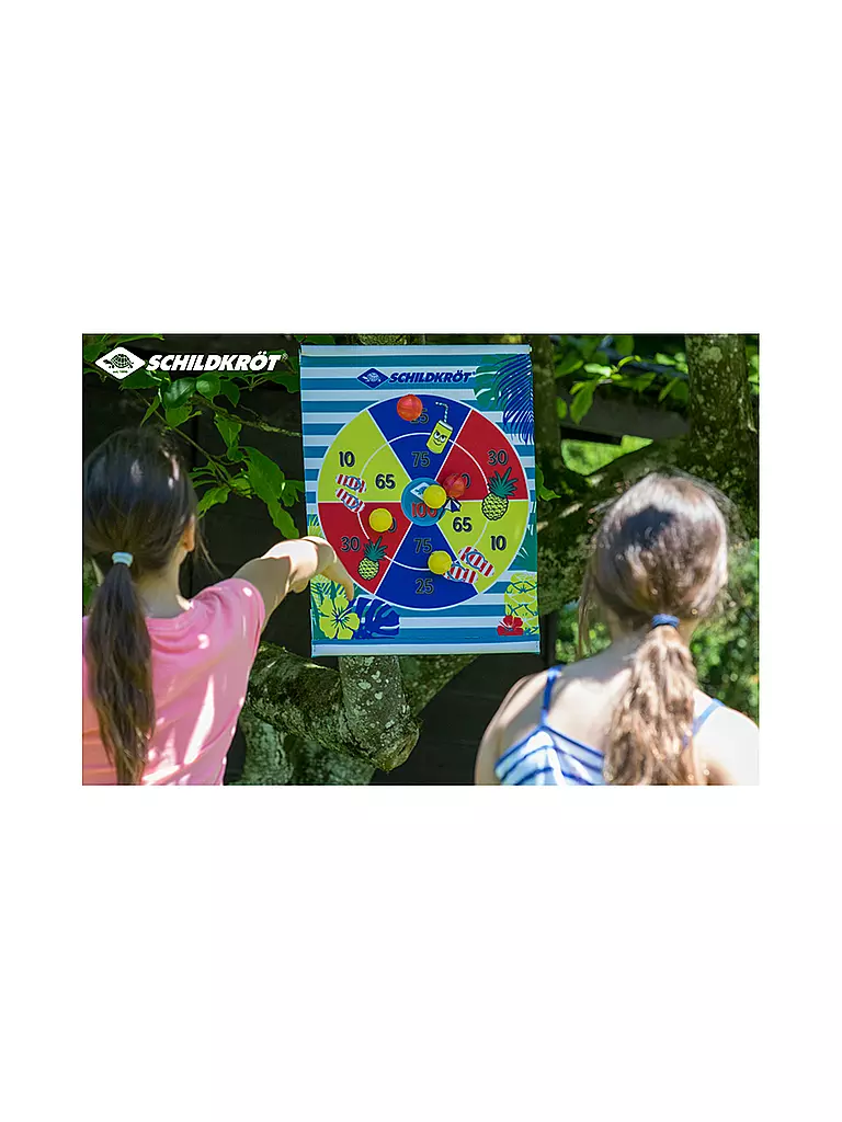 SCHILDKRÖT | Jeu de fléchettes enroulable avec 2x3 balles |