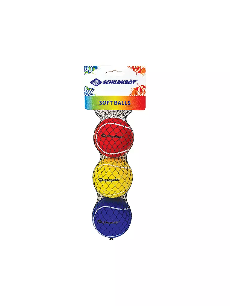 SCHILDKRÖT | Lot de 3 balles souples | Multicolore