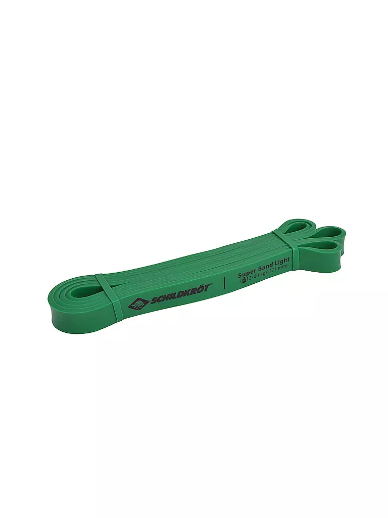 SCHILDKRÖT | Super Band Light, bandes de résistance Premium avec résistance de 12 à 20 kg, largeur 21 mm | Vert foncé