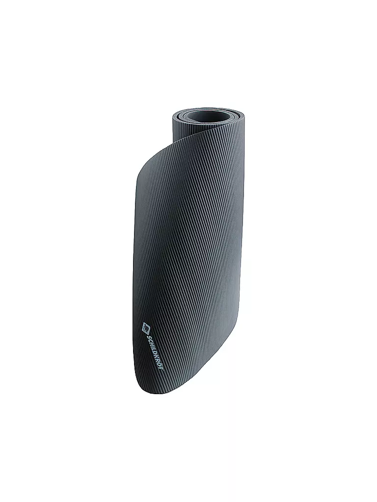 SCHILDKRÖT | Tapis de fitness 10 mm, gris, avec sangle de transport |