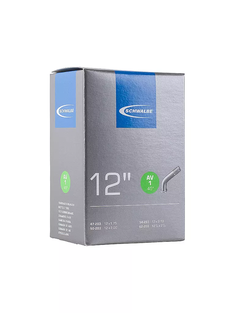 SCHWALBE | Chambre à air de vélo n° 1 AV 45 | Noir