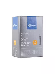 SCHWALBE | Chambre à air de vélo n° 19 DV40 (27,5"/28"/29") | Noir