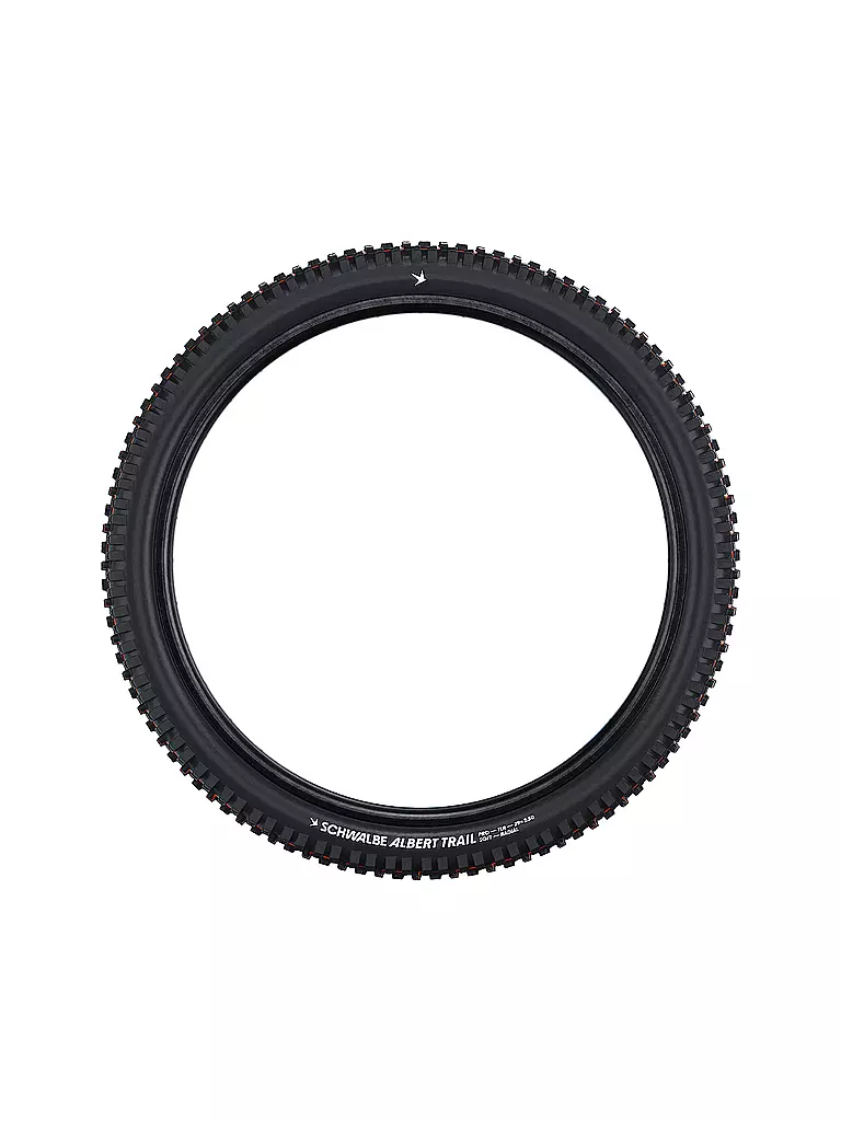SCHWALBE | Pneu de vélo Albert Pro Radial 63-622 Trail Soft | Noir