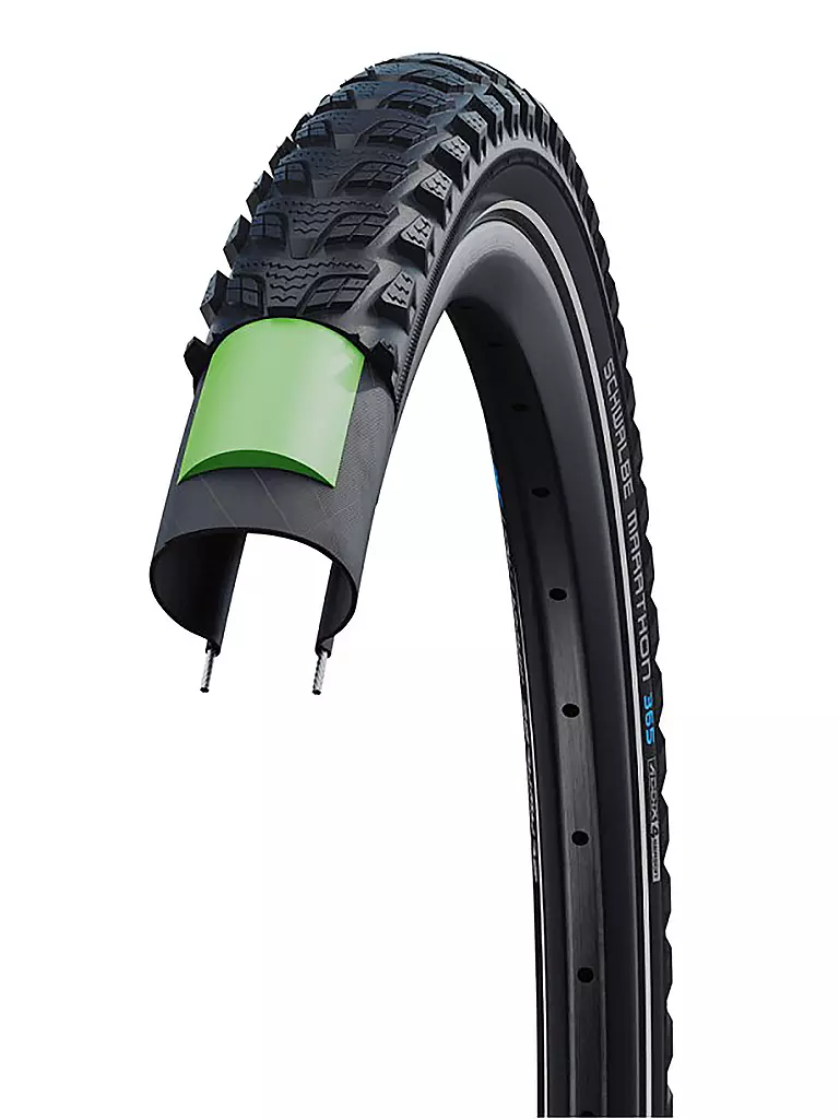 SCHWALBE | Pneu de vélo Marathon 365 Performance Line 28 x 1.50 (40-622) | Noir