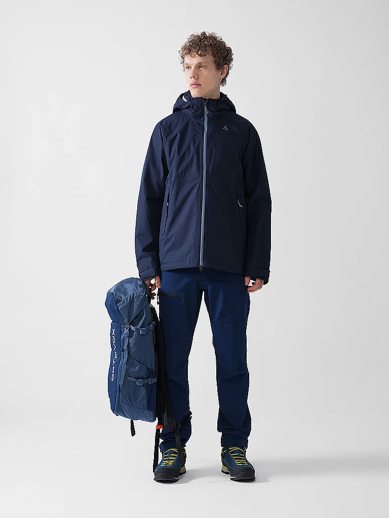 Schöffel Veste de randonnée pour homme Easy XT 2L Pack-Away Hoodie M bleu marine   52 5