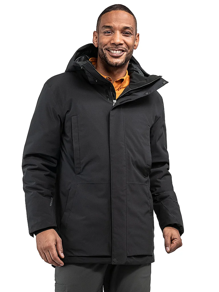 Schöffel Parka d'hiver isolé à capuche Crivat 2L pour homme noir   58 5