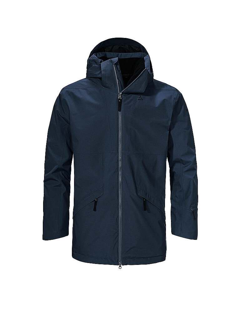Schöffel Parka d'hiver pour homme Malkay à capuche bleu marine   48 4