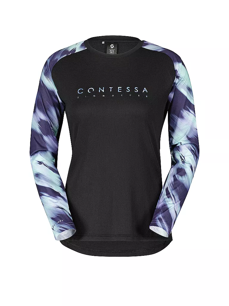 SCOTT | Damen Radshirt Trail Contessa Sign. LS | Noir