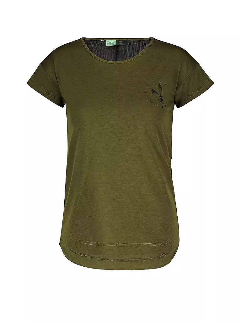 SCOTT | Damen Radshirt Trail Flow DRI SS | Vert foncé