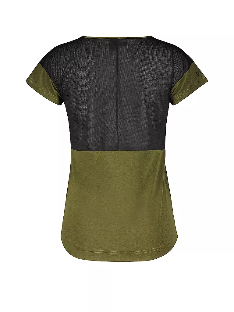 SCOTT | Damen Radshirt Trail Flow DRI SS | Vert foncé