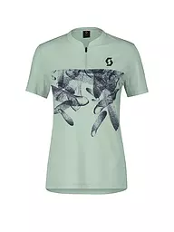 SCOTT | Maillot de cyclisme femme Trail Flow Zip SS | Vert clair