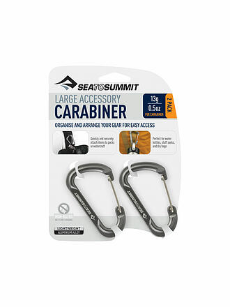 SEA TO SUMMIT | Mousqueton multifonctionnel grand, lot de 2