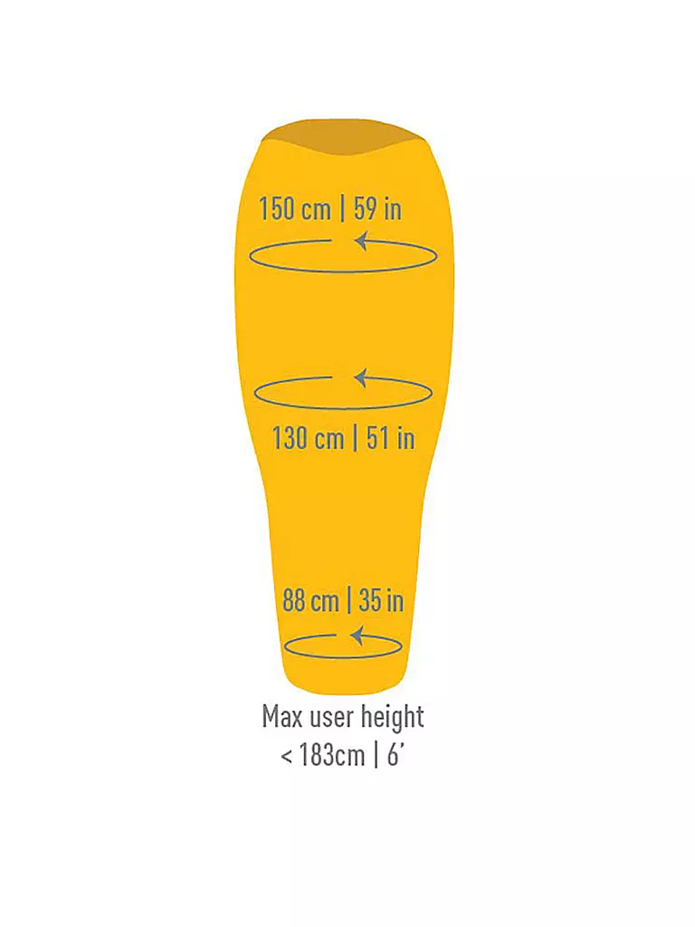 SEA TO SUMMIT | Daunenschlafsack Spark Sp0 Regular +10 °C | Jaune