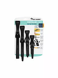 SEA TO SUMMIT | Système de fixation multifonctionnel Stretch-Loc TPU (paquet de 4) | Gris