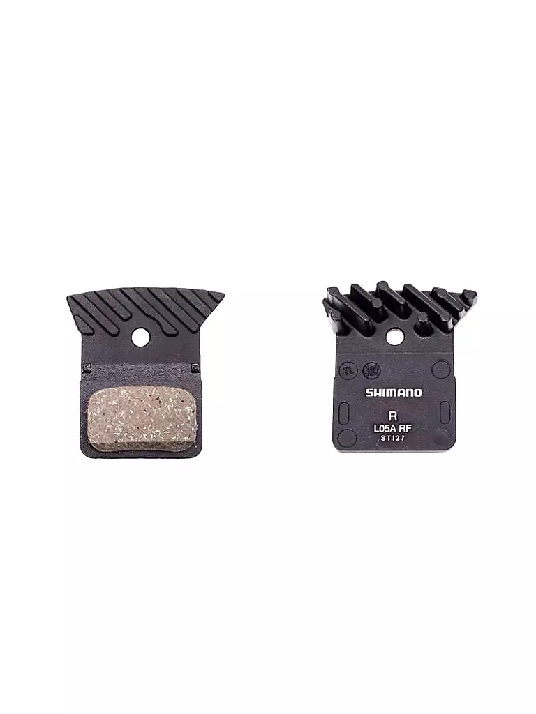 SHIMANO | Plaquette de frein à disque pour vélo L05ARF Résine 2 pistons | Argent